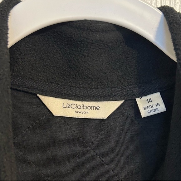 Liz Claiborne Lightweight Gold Snap Button Front Pockets Jacket Size 14 - Picture 5 of 6